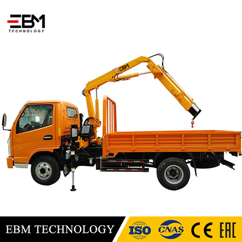 2 Ton Hydraulic Small Mini Mobile Trailer Tow Truck Mounted Crane Knuckle Boom Articulated Crane With Floding Arm Truck Mounted Pickup Loading Crane Lifting Machine Manufacturer Crane lorries