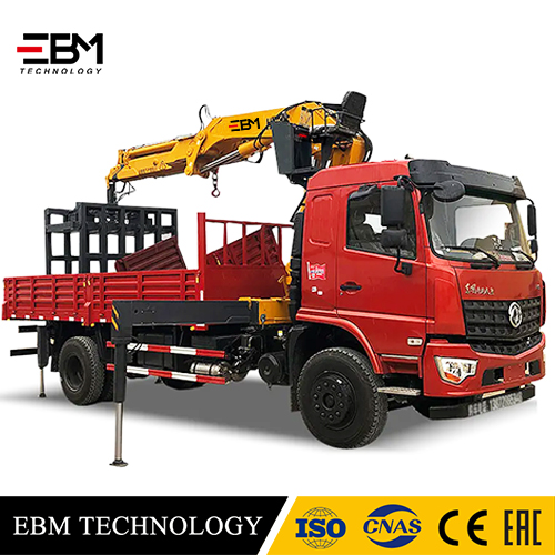 EBM Heavy Cargo in Factory 6.3  8 10 Ton Truck Mounted Electric Hydraulic Flexible Agile Grapple Trailer Mobile Lifting Crane Crane lorries Truck crane