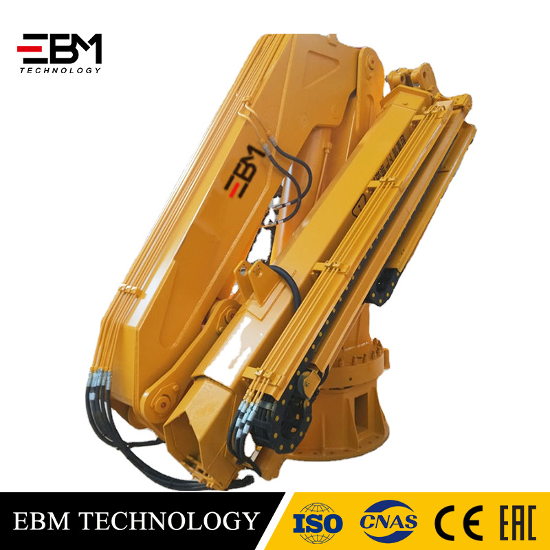 EBM Marine Crane 6 8  9 10 ton Heavy Duty API2C Designed with Winch Boat Ship Vessel Deck Loading Lifting Crane with Knuckle Foldable Boom Articulated Arm with Electric Hydraulic Diesel Engine