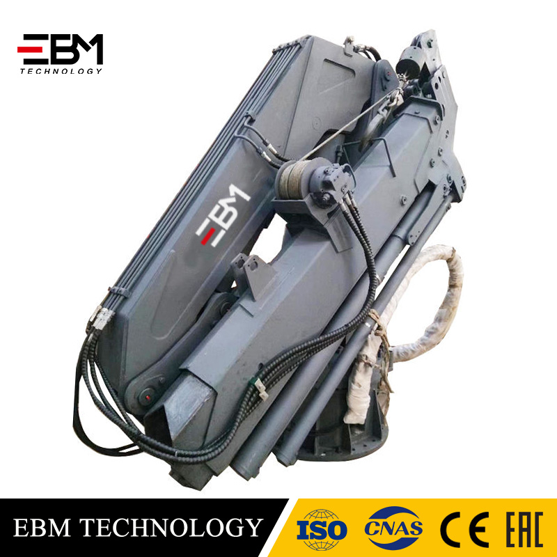 EBM manipulator heavy duty 16 ton Foldable telescopic arm Marine Ship Vessel Crane lifting equipment Offshore design with wave 1.5 With HPU ABC CCS BV CE API2C Remote Control